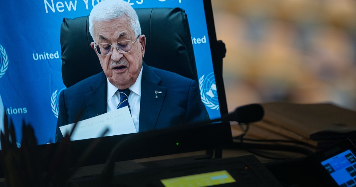 Sin visa para entrar a EE.UU., Mahmoud Abbas tuvo que hablar vía video ante la ONU: “Nuestras heridas son profundas y nuestra calamidad es grande”