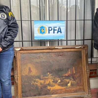 El misterio de la pintura que se robó en Chile y apareció en Castelar